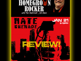 Hate Grenade's iSociety album is being reviewed on January 21, 2024 by Jim Price on Q94 via the show, "The Professor's CD Corner"